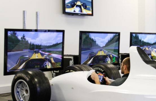 F1 driving simulator'